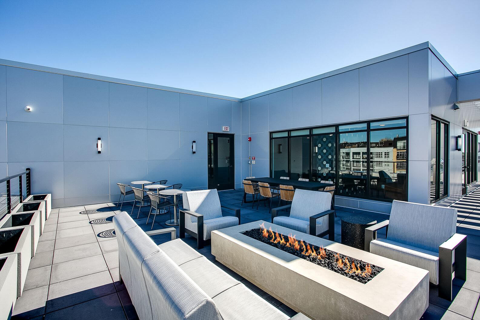 the midline apartments balcony seating