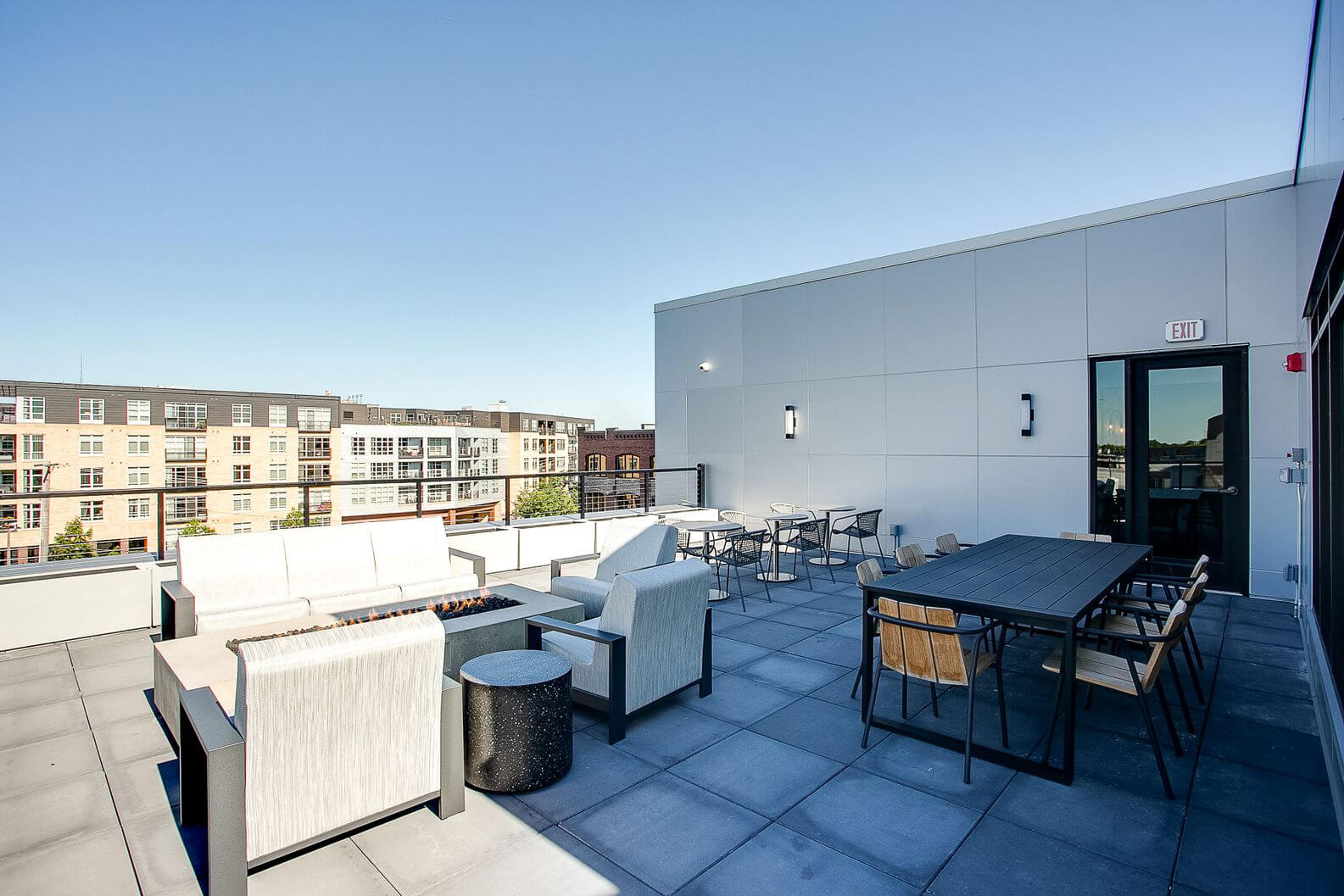 the midline apartments balcony seating